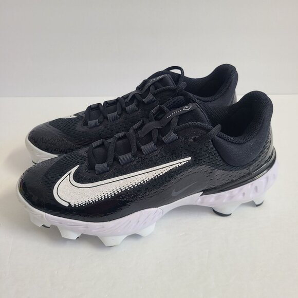 NEW Nike Alpha Huarache Elite 4 Low Baseball Cleats FD6221-001 Size 8 Black main image 4